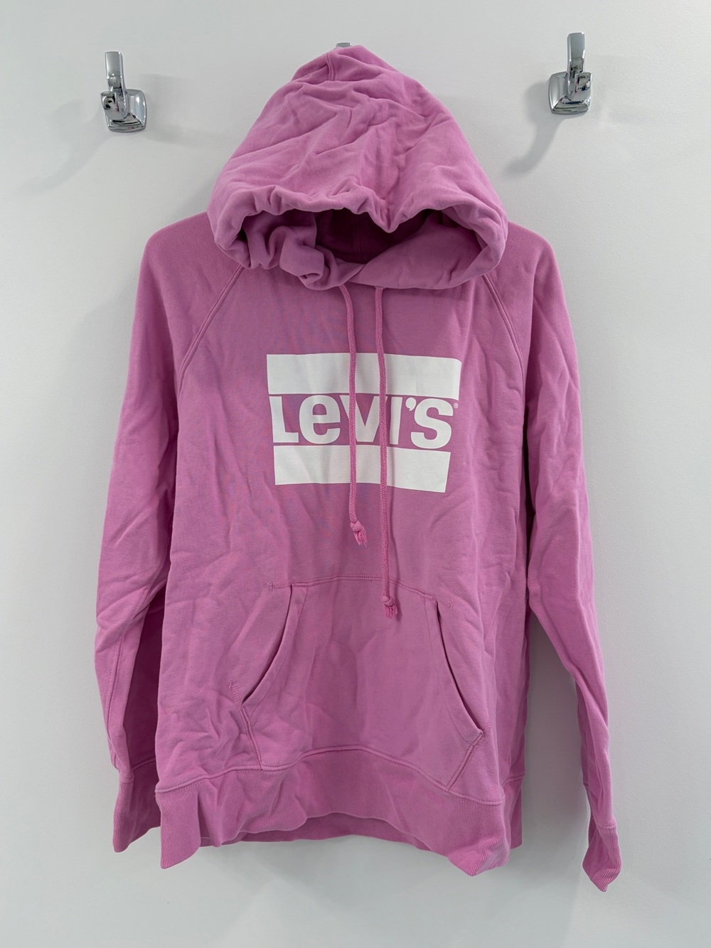 Levi's Pink Logo Hoodie Sweater - Women's Medium
